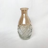 Kleine Bernstein Ombre Vase - Vase, Orange Opakvase, Kleine Knospenvase, Dekorative Flasche, Besteck, Blumen, Wohndekor von HeatherandBumble
