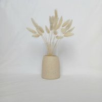 Zweifarbige Cremebemalte Glasvase - Gesprenkelte Vase, Cremefarbene Getrocknete Blumenvase, Neutrale Neutrales Hausgeschirr, Zweifarbige Vase von HeatherandBumble