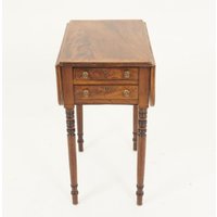 Antike Regency Intarsien Pembroke Drop Leaf Table, Schottland 1810, F-288 von Heatherantiques24