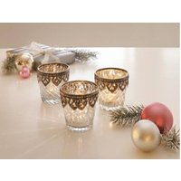 3Er Set Teelichtgläser 3Er Set Teelichtgläser von HeathersDekoShop