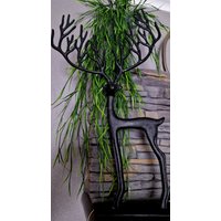 Alu Rentier Schwarz von HeathersDekoShop