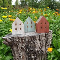 Holz Häuschen "Fynn" 3Er Set von HeathersDekoShop