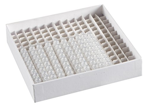 Heathrow Scientific HD120220 Kryobox für 0.2 mL Röhrchen, Karton, 169 Wells, Weiß (10-er Pack) von Heathrow Scientific