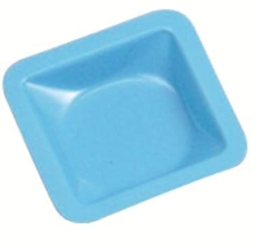 Heathrow Scientific HD1421A Wägeschälchen, Standard, Polystyrene, 46 mm Länge x 46 mm Breite x 8 mm Tiefe, Blau (500-er Pack) von Heathrow Scientific