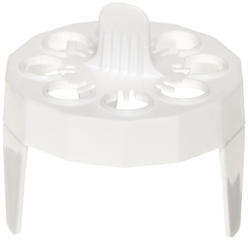 Heathrow Scientific HD2134A Schwimmendes Rack für Wasserbäder, 20 x 1.5/2.0 mL Röhrchen, Rund, Polypropylene, 68 mm x 60 mm Höhe, Weiß (4-er Pack) von Heathrow Scientific