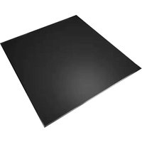 Heathus Bodenschutzplatte, Glas 8mm, schwarz, BxL: 110x110 cm von Heathus