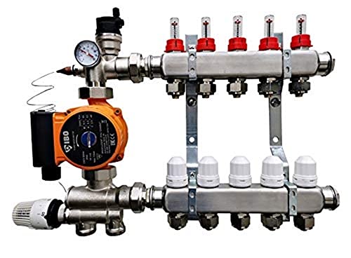 Festwertregelset/Temperaturregeleinheit für Fußbodenheizung mit Pumpe IBO (5 Kreise) von Heating-Instal