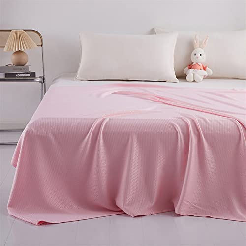 Heavyoff Bambusfaser Kühldecke, Selbstkühlend Sommerdecke mit Q-Max 0,43 Kühlfasern aus natürliche Bambus Tagesdecke Weiche Wohndecke für Kinder und Erwachsene Rosa, 150x200cm von Heavyoff