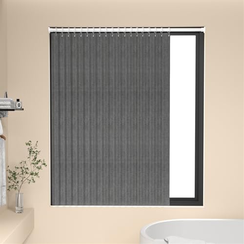 Heavyoff Faltbare Duschvorhang, Wasserdicht Schmaler Duschvorhänge, Antischimmel Waschbar Stoff Badvorhang für Eck Dusche Kleine Badewanne, Grau, 100x100cm von Heavyoff