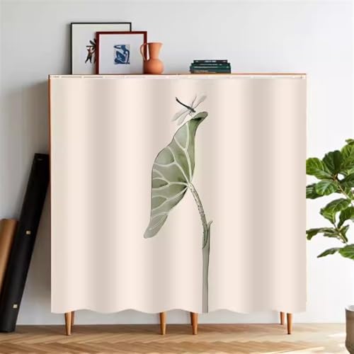 Heavyoff Scheibengardine Küche Vorhang Gardine Privatsphäre Gaze Schals Scheibengardinen Fensterschal für Wohnzimmer Landhaus, Stil 1, 90x80cm von Heavyoff
