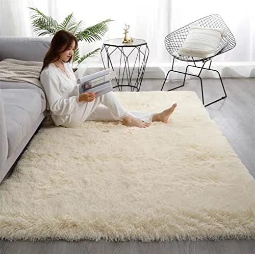 Heavyoff Shaggy Teppich Hochflor Langflor Teppiche Rutschfester Bodenteppichmatte Kindermatte für Wohnzimmer Beige, 80x160cm Heavyoff Shaggy Teppich Hochflor Langflor Teppiche Rutschfester Bodenteppichmatte Kindermatte für Wohnzimmer Beige, 80x160cm von Heavyoff