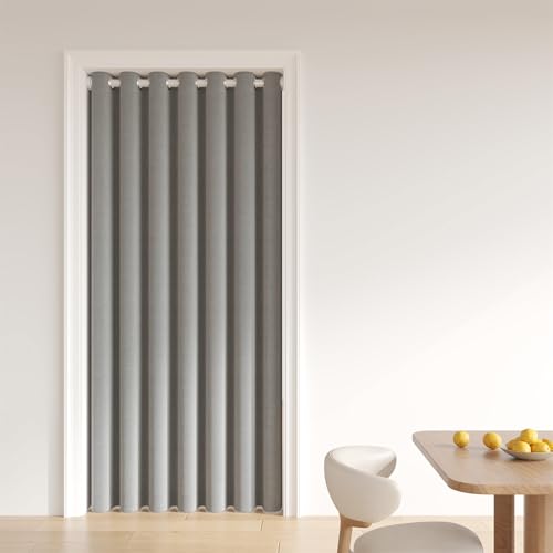 Heavyoff Thermovorhang Kälteschutz Türvorhang Blickdicht 1 Stück Verdunkelungsvorhang Tür Gardinen mit Ösen Vorhänge Wohnzimmer Raumteiler, Grau, W59 x L59 Heavyoff Thermovorhang Kälteschutz Türvorhang Blickdicht 1 Stück Verdunkelungsvorhang Tür Gardinen mit Ösen Vorhänge Wohnzimmer Raumteiler, Grau, W59 x L59 von Heavyoff