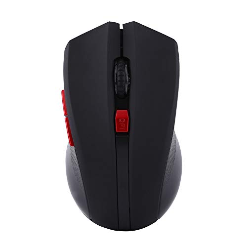 Heayzoki Drahtlose Maus, optische Maus Drahtlose, drahtlose Gaming-Maus, universelle 2,4G drahtlose tragbare optische Gaming-Maus Mechanische Mäuse für Computerspiele(Schwarz) von Heayzoki