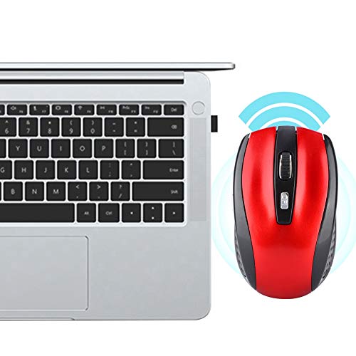 Heayzoki Drahtlose Maus, ultradünne USB-Drahtlose Maus Ergonomische optische Positionierungsmaus für Laptops mit intelligentem -Empfänger, professionelle optische von Heayzoki