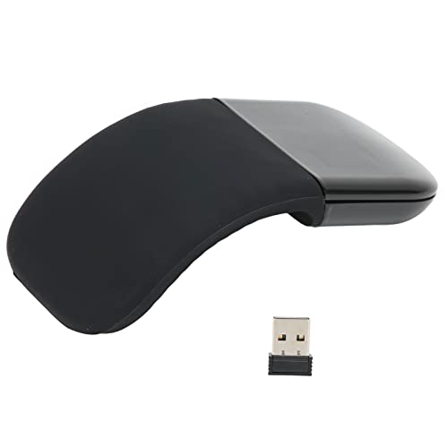 Heayzoki Faltbare Kabellose Maus, Schlanke Silent-Maus USB-Bluetooth-Maus Ergonomisch Stromsparend Leicht für Office-Maus Stumme Maus Portable Creatice Design(Drahtlose Version) von Heayzoki