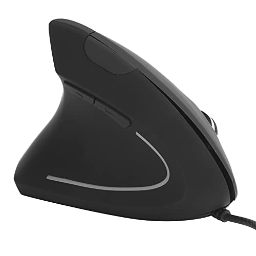 Kabelgebundene Linke Maus, Vertikale Ergonomische Maus, Kabelgebundene Maus für 800/1200/1600DPI USB Optisch für Windows 8/Windows 10, Plug and Play.((Kabelgebundene Linke Hand)) von Heayzoki
