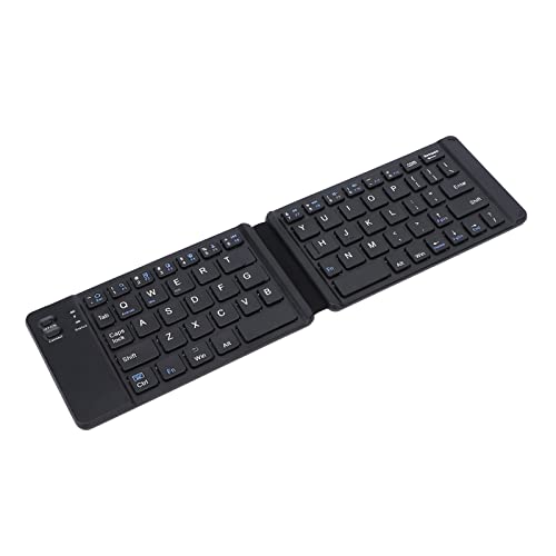 Heayzoki Tragbare Klapptastatur, Kabellose Bluetooth-Tastatur Bt3.0 Schnelles Tippen Leiser 120-mAh-Akku Kompakte Größe Schlanke -Wireless-Tastatur für Tablet-Telefon von Heayzoki