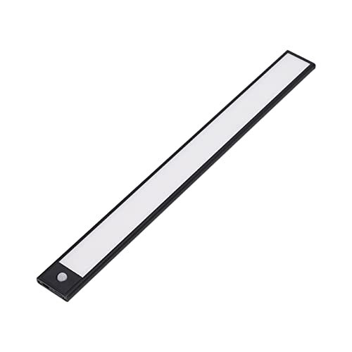 Heayzoki USB-Bewegungssensor-Lichtleiste, Ultradünne Bewegungssensor-Lampe, 3 W, 200 Lm, Weiße Beleuchtung, 120-Grad-3-Meter-Induktion, 1500-mAh-Akku, für Schranktreppen von Heayzoki