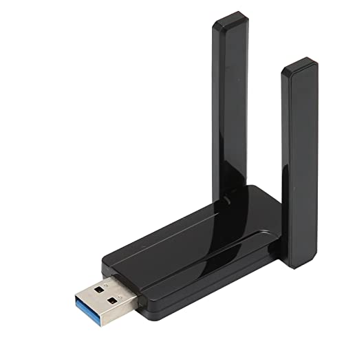 WiFi-Signalempfänger, USB3.0 WiFi-Signaladapter 2,4+5G Dual-Frequenz-Dual-Antenne WiFi-Signalempfänger-Sender, IEEE802.11 Ac/a/b/g/n USB-WiFi-Adapter mit Stabiler Übertragung von Heayzoki