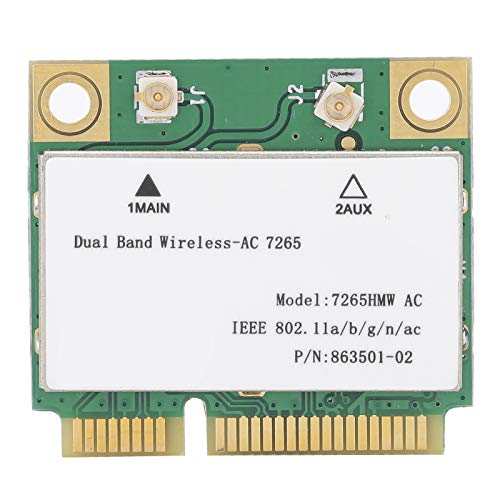 Wireless-Netzwerkkarte,-PCI-E-WiFi-Karte Dual-Band-Wireless-Adapter Netzwerkteile 802.11AC 7265HMW AC,-PCI-E-WLAN-Karte mit Stabiler Leistung von Heayzoki