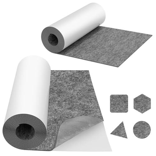 Hebitod 2X Selbstklebender Filz,Stuhl Filzgleiter,100x150cm Teppichfliesen Selbstklebend,Filzmatten zum Zuschneiden,Grau Klebefilz, Bastel-Filz 350g/㎡,Filzrolle Polyester Hebitod 2X Selbstklebender Filz,Stuhl Filzgleiter,100x150cm Teppichfliesen Selbstklebend,Filzmatten zum Zuschneiden,Grau Klebefilz, Bastel-Filz 350g/㎡,Filzrolle Polyester von Hebitod