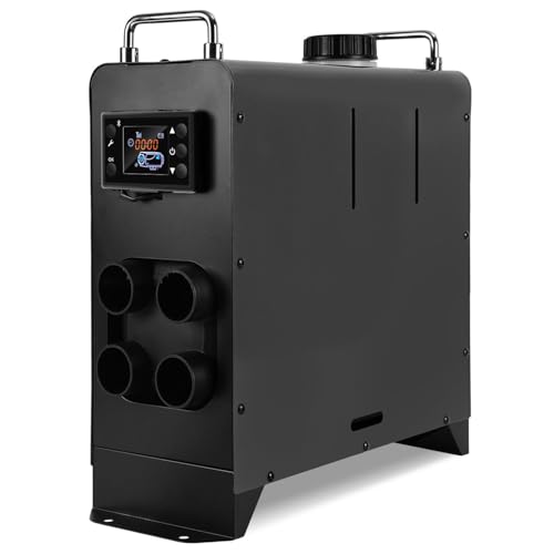 Hebitod 8 kW Diesel Heater,Auxiliary Diesel Heater with Bluetooth,Luft Dieselheizung,mit LCD Switch and Remote Control for LKW (Schwarz) von Hebitod