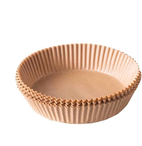 *** 50 Stück Backpapier - Geeignet für Heißluftfritteuse - Zubehör - Backpapier 20x20CM - 16CM Bodendurchmesser -Einwegbehälter - von Heble *** von Heble