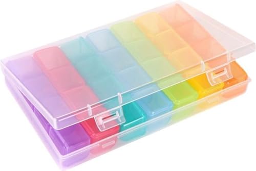 *** Diamond Painting Storage Box mit 28 Tabletts - Storage Box - Sortierbox - Multicolor - Van Heble® *** von Heble