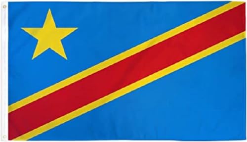*** Große kongolesische Flagge 90x150 cm - Flag -Kongo DRC - Van Heble® *** von Heble