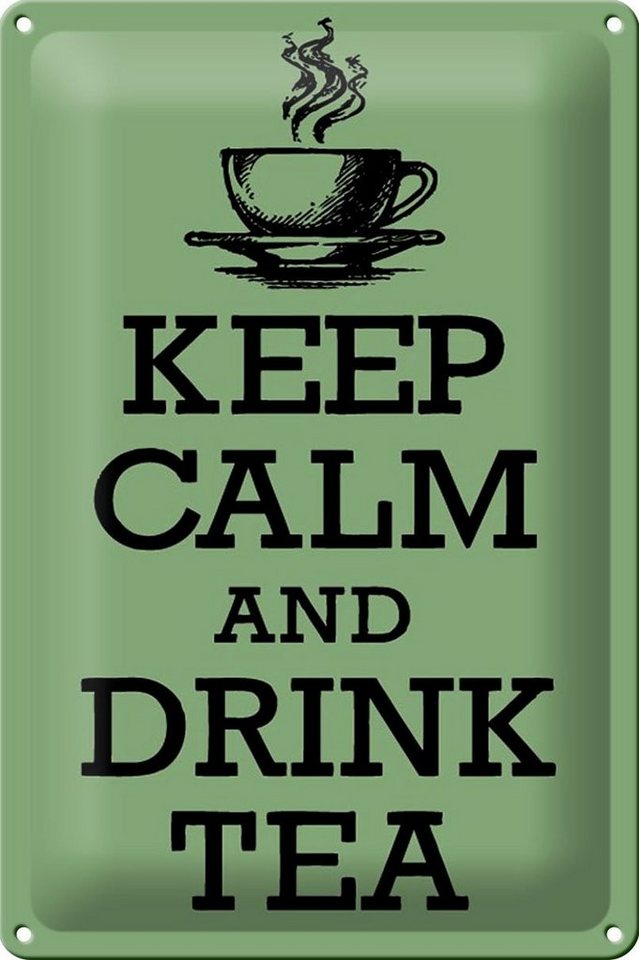 Hebold Metallschild Blech-Schild 30x20cm Keep Calm and Drink Tea Deko Schild Made in Germa Hebold Metallschild Blech-Schild 30x20cm Keep Calm and Drink Tea Deko Schild Made in Germa von Hebold
