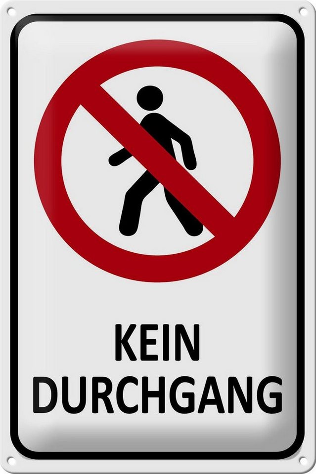 Hebold Metallschild Blechschild 20x30 cm Kein Durchgang Metall Hinweis Schild Hergestellt Hebold Metallschild Blechschild 20x30 cm Kein Durchgang Metall Hinweis Schild Hergestellt von Hebold