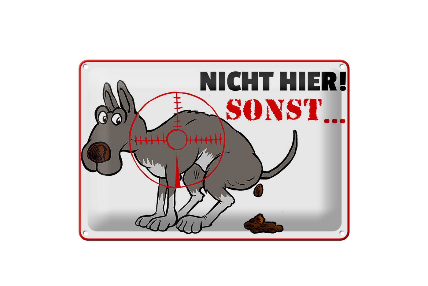 Hebold Metallschild Schild Blech 30x20cm - Made in Germany - Warnschild Hundehaufen nicht Hebold Metallschild Schild Blech 30x20cm - Made in Germany - Warnschild Hundehaufen nicht von Hebold