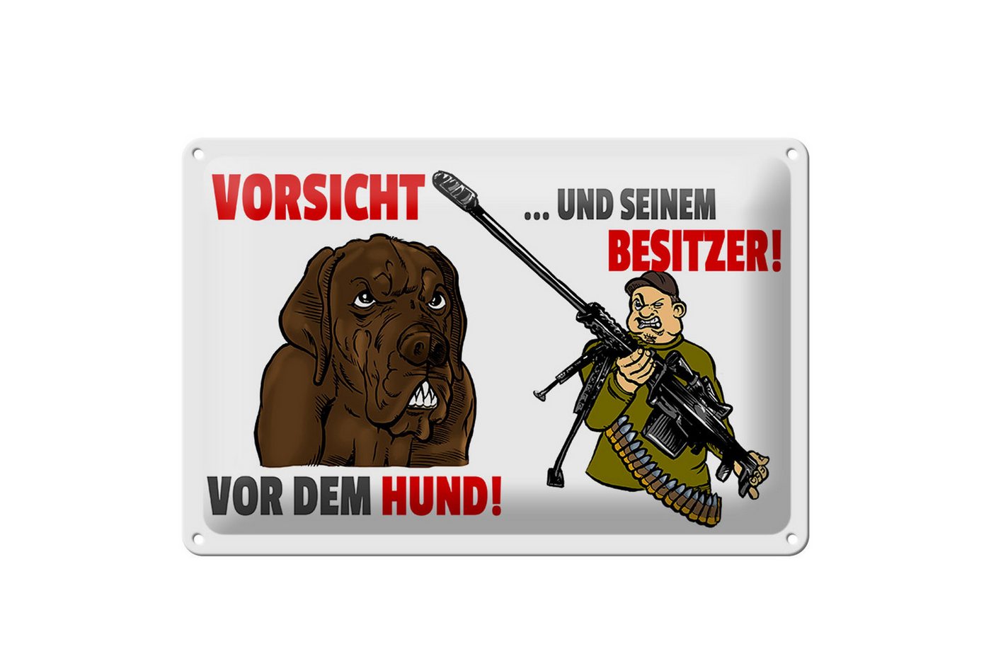 Hebold Metallschild Schild Blech 30x20cm - Made in Germany - Warnschild Vorsicht vor Hund Hebold Metallschild Schild Blech 30x20cm - Made in Germany - Warnschild Vorsicht vor Hund von Hebold