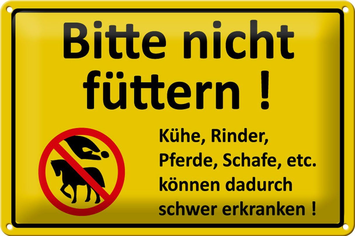 Hebold Metallschild Schild-Blech Warnschild 30x20cm Tiere bitte nicht füttern Hebold Metallschild Schild-Blech Warnschild 30x20cm Tiere bitte nicht füttern von Hebold
