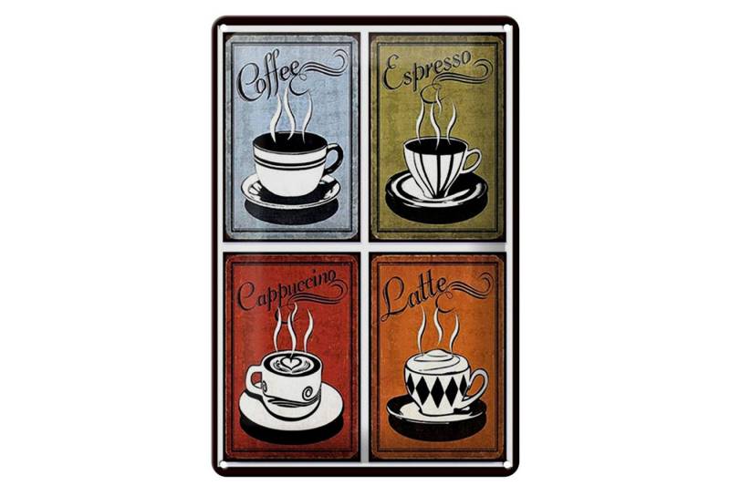 Hebold Metallschild Schild Blech 20x30cm - Made in Germany - Kaffee Coffee Espresso Cappuc von Hebold