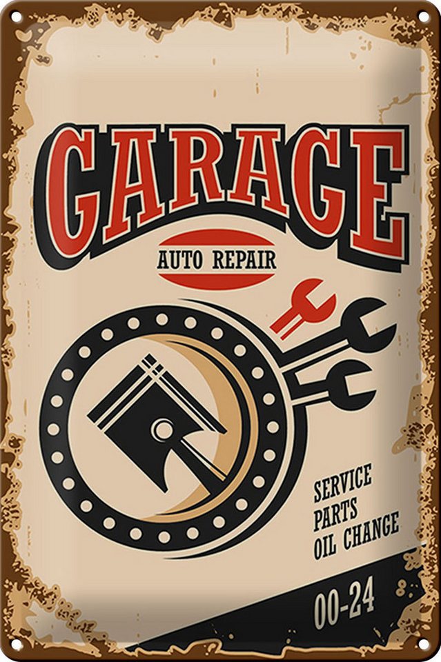 Hebold Metallschild Schild Blech Retro -Made in Germany- 20x30cm Garage auto repair servic von Hebold