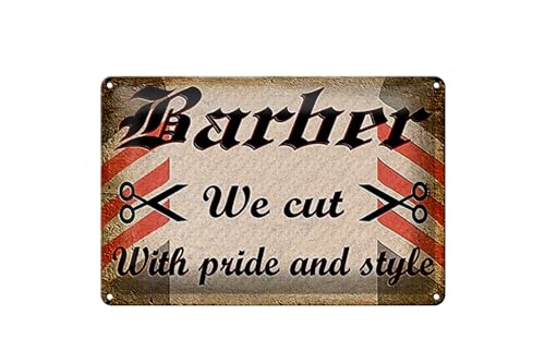Schild Blech 20x30cm - Made in Germany - Friseur Barber we cut with pride style Metall Deko Blechschild Schild Blech 20x30cm - Made in Germany - Friseur Barber we cut with pride style Metall Deko Blechschild von Hebold
