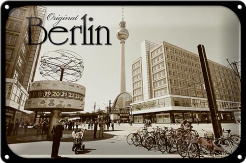 Schild Blech 30x20cm - Made in Germany - Berlin original Fernsehturm Foto Metall Deko Blechschild Schild Blech 30x20cm - Made in Germany - Berlin original Fernsehturm Foto Metall Deko Blechschild von Hebold