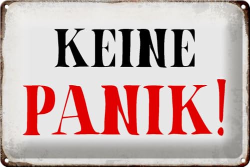 Schild Blech 30x20cm - Made in Germany - Spruch keine Panik Retro Metall Deko Blechschild Metall Deko Blechschild Schild Blech 30x20cm - Made in Germany - Spruch keine Panik Retro Metall Deko Blechschild Metall Deko Blechschild von Hebold