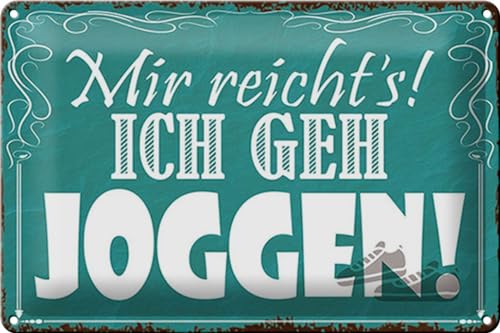 Schild Blech 30x20cm - Made in Germany - Spruch mir reichts ich geh joggen ! Metall Deko Blechschild Schild Blech 30x20cm - Made in Germany - Spruch mir reichts ich geh joggen ! Metall Deko Blechschild von Hebold