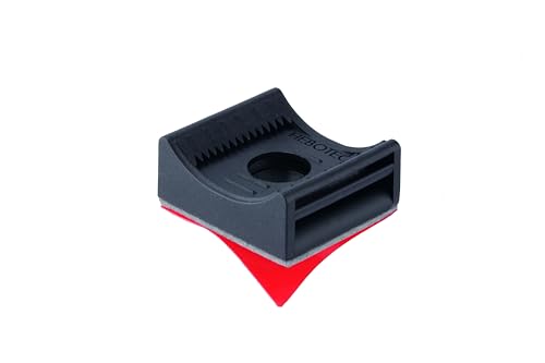 Klettbandsockel zum Ankleben | mit 150x10mm Back-to-Back Klettband | für geordnetes Kabelmanagement | 10 Stück | Flammhemmend nach UL94-V2 von Hebotec