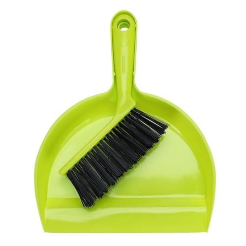 Hebterrka Kleines Besen- und Kehrschaufel-Set – Handkehrschaufel mit Bürste, Ideal für Haustiere, Camping, Zelte und Haushaltsreinigung von Hebterrka