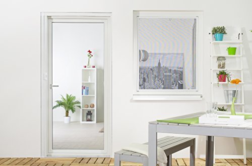 hecht international 100690201-VH Fliegengitter Fenster MASTER SLIM 150x160 cm in Weiß, 150 x 160 cm von Hecht International