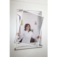 Alu - Fensterbausatz flächenbündig "COMPACT" 100x120 cm Weiß von Hecht