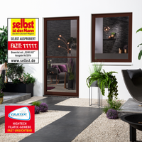 Aluminium Fliegengitterbausatz für Fenster SLIM, 130x150cm Braun Aluminium Fliegengitterbausatz für Fenster SLIM, 130x150cm Braun von Hecht
