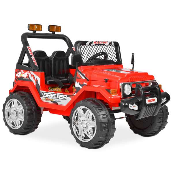 Hecht 56185 Kinder Elektroauto Jeep Rot von Hecht