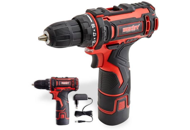 Hecht Akku-Schrauber 1242 mit 12V/1,5Ah Akku und Ladegerät, 22 Nm, Rechts-/Linkslauf von Hecht