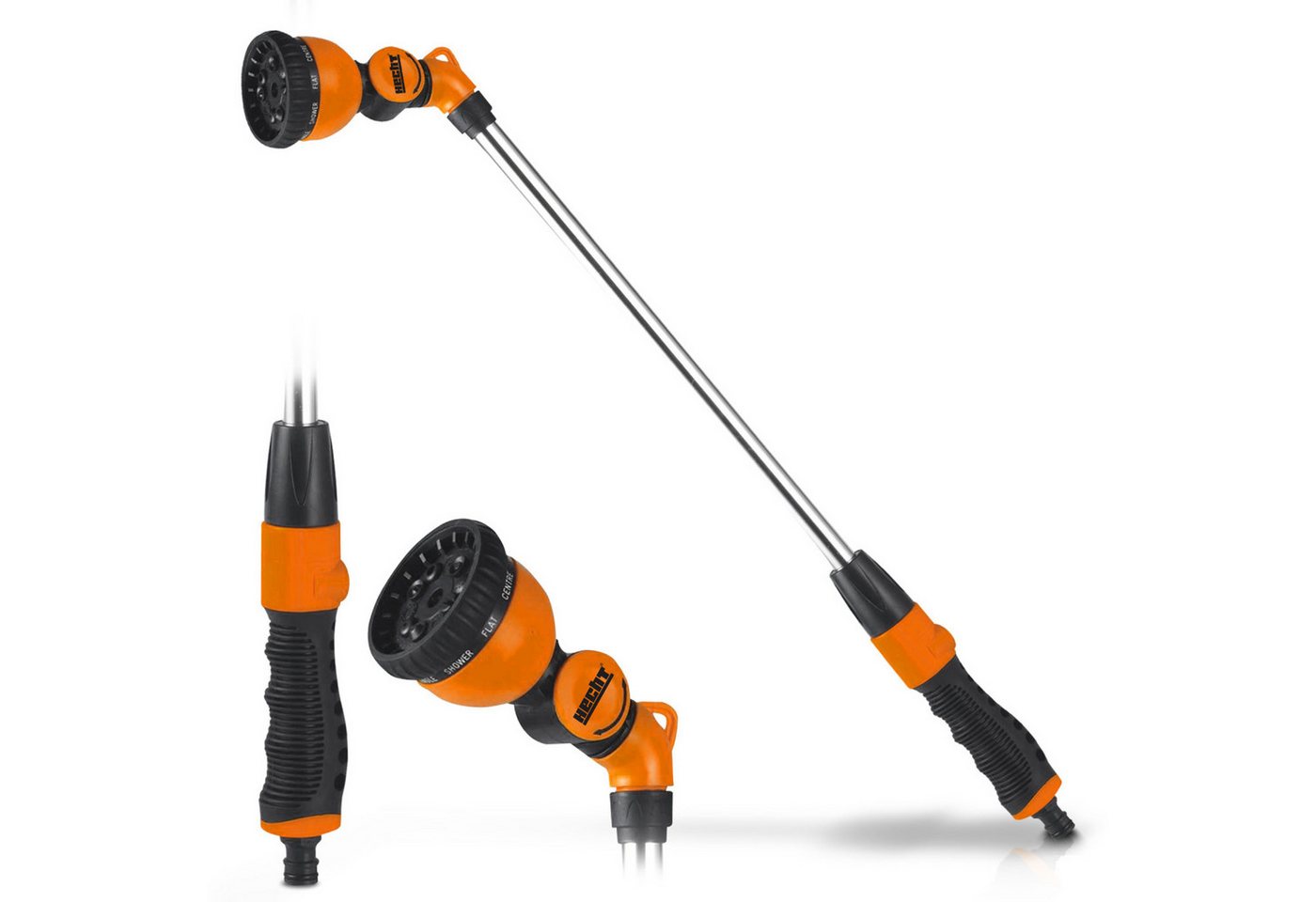 Hecht Bewässerungsbrause mit 10 Sprühmuster 60 mm Sprühkopf 67 cm Länge, 67 cm lang, 180° kippbar, 0,3 kg Hecht Bewässerungsbrause mit 10 Sprühmuster 60 mm Sprühkopf 67 cm Länge, 67 cm lang, 180° kippbar, 0,3 kg von Hecht