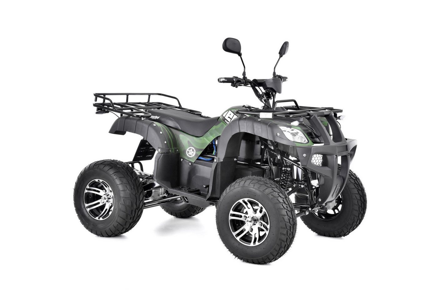Hecht E-Quad mit Straßenzulassung 59399, 2200 W, 45 km/h, 72V/52Ah Akku, Anhängerkupplung, 74kg Anhängelast von Hecht