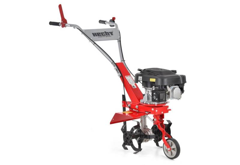 Hecht Gartenhacke Gartenfräse Benzin 761 mit Führungsrad 24 cm Arbeitstiefe, 3,67 PS, 36 cm Arbeitsbreite, 150 cm³, robuste Hackmesser von Hecht